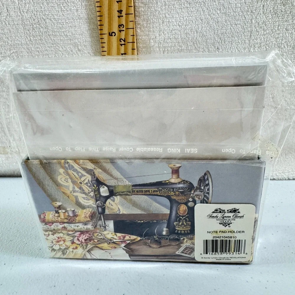 Sandy Lynam Clough Revelations‎ Sewing Note Pad Holder Stationery